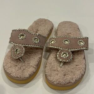 Jack Rogers Jacks Slipper Sandal size 7M Mauve Purple NWT